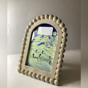 Cynthia Rowley Wooden Accent Picture Frame Fits 4’’ x 6’’ Photo